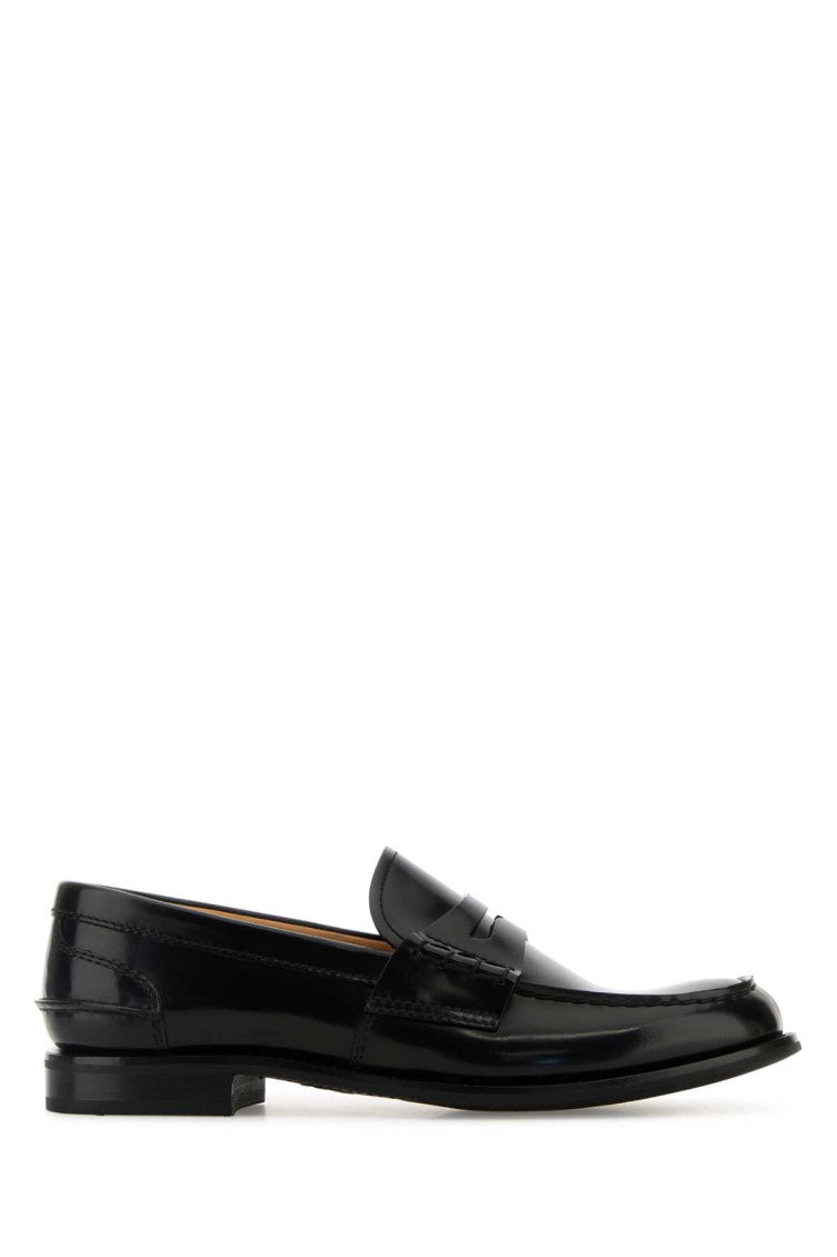 Black Leather Loafers 1
