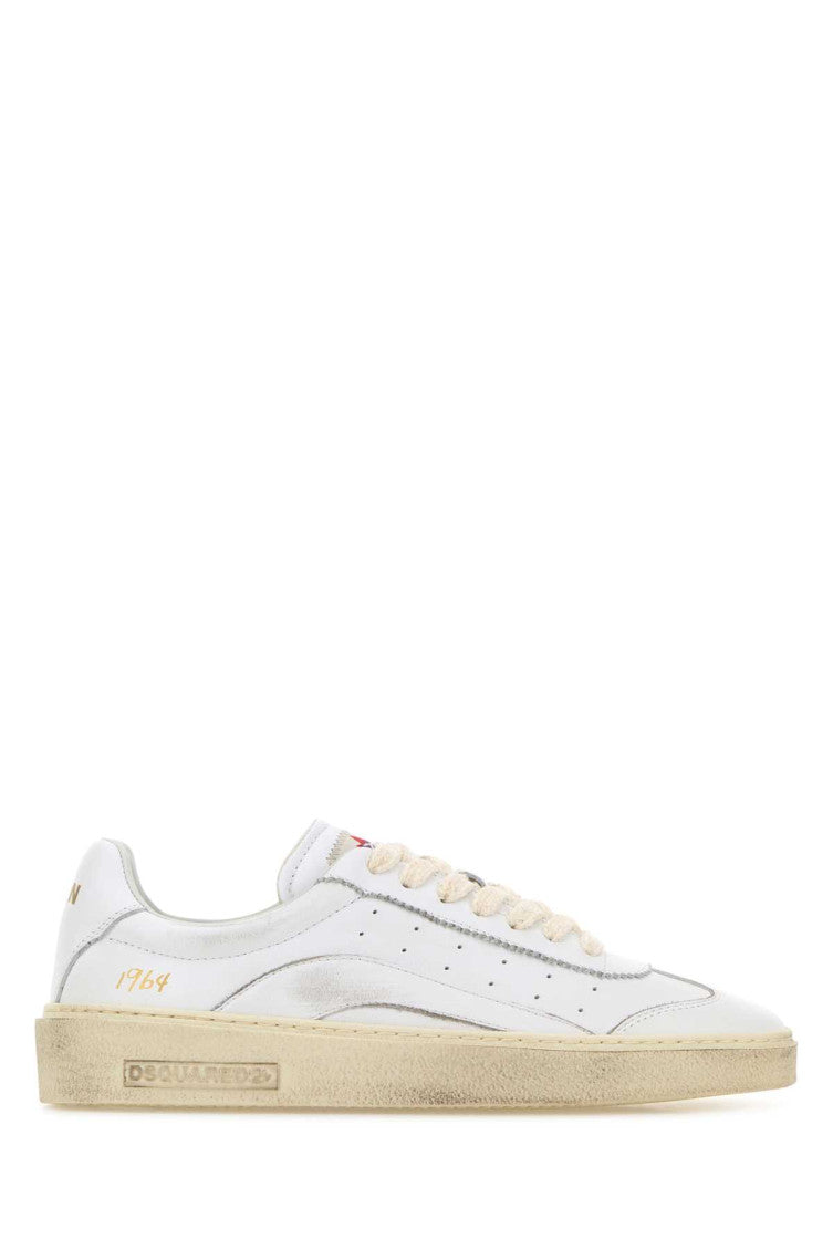 White Leather Sneakers 1