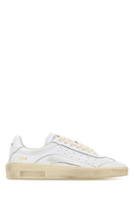 White Leather Sneakers 1