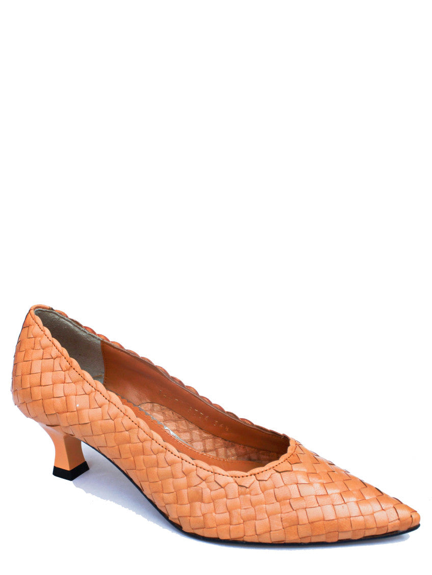 Orange Slip On Pumps 2