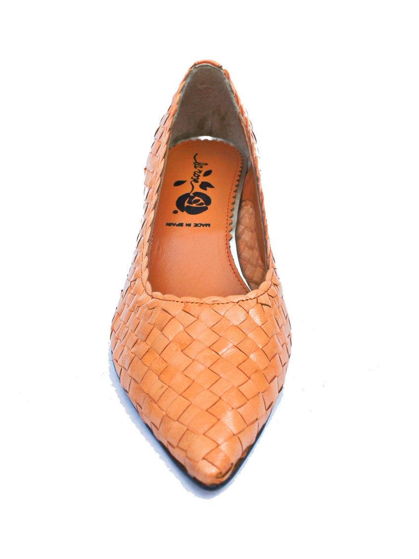 Orange Slip On Pumps 4