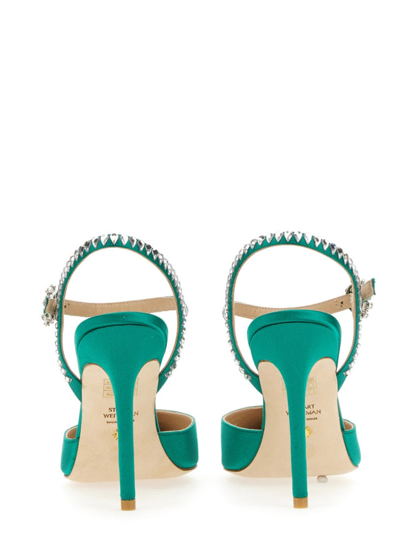 Green Ankle Strap Pumps 3