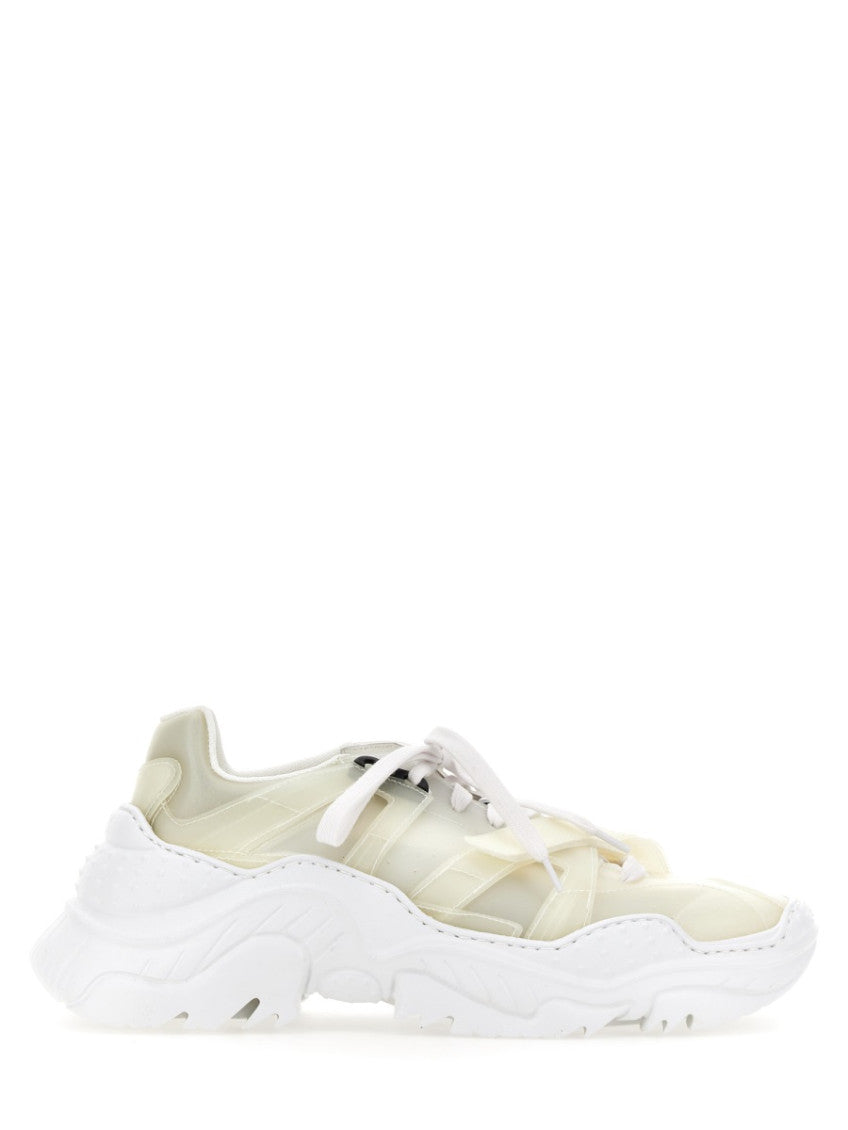 White Lace Up Sneakers 1