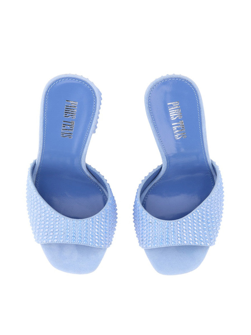 Blue Slip On Heels 2