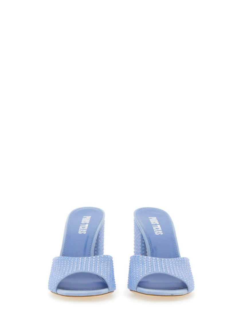 Blue Slip On Heels 4