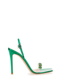 Green Ankle Strap Heels 1