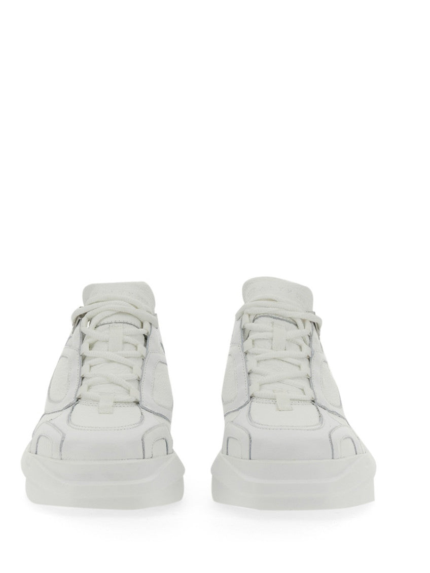 White  Lace Up Sneakers 2