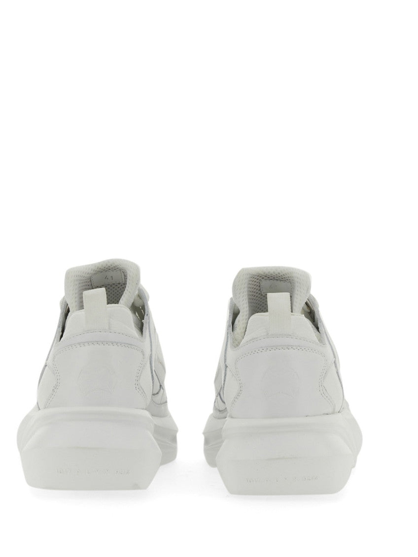 White  Lace Up Sneakers 3