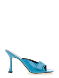 Blue Slip On Heels 1