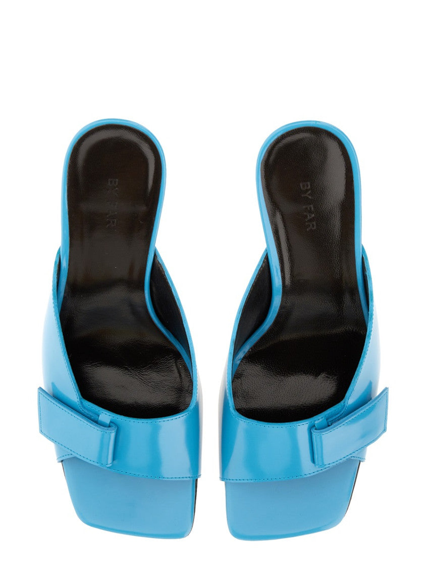 Blue Slip On Heels 4