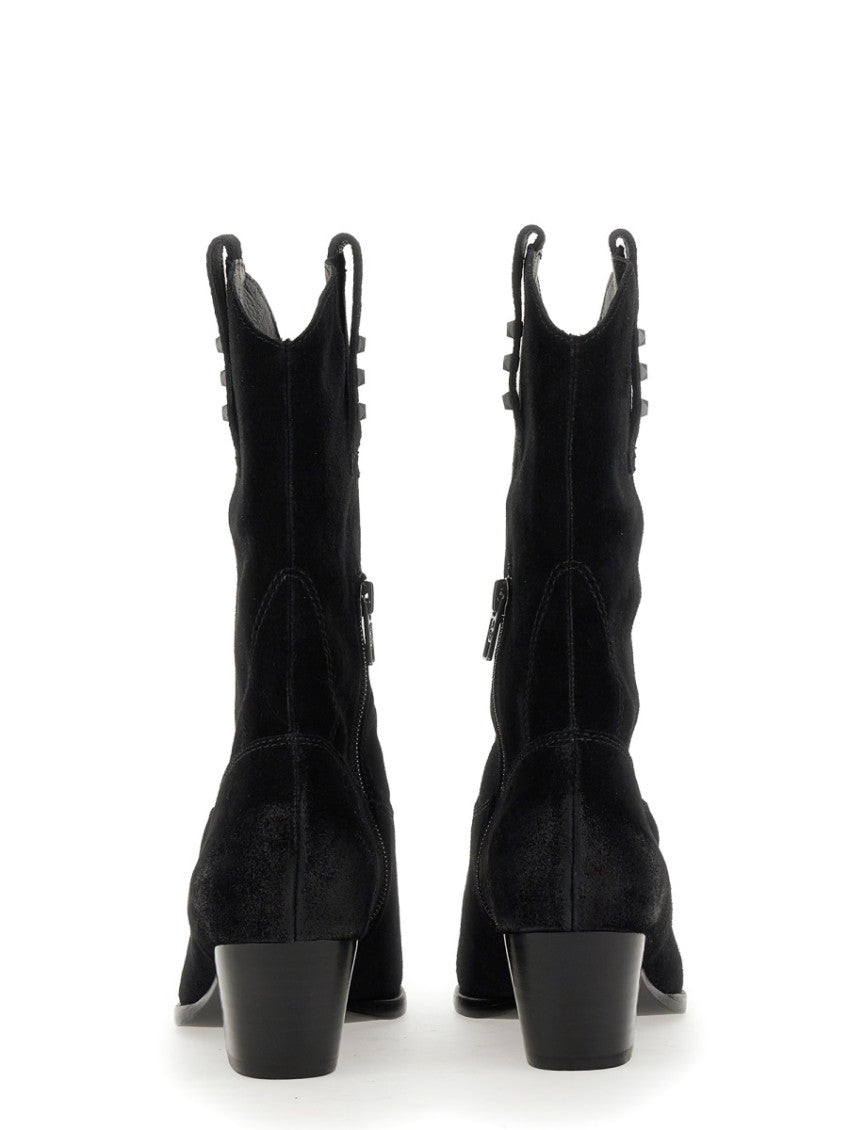 Black Zip Boots 3