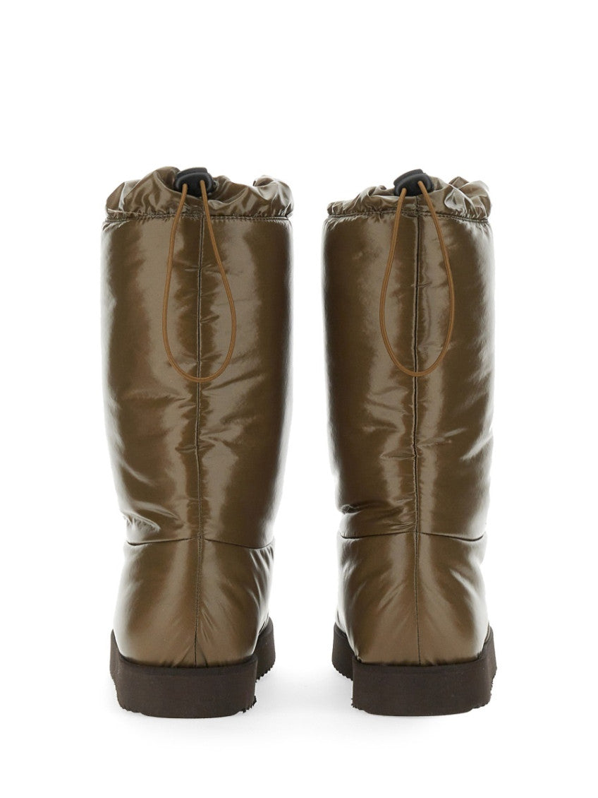 Brown Drawstring Boots 3