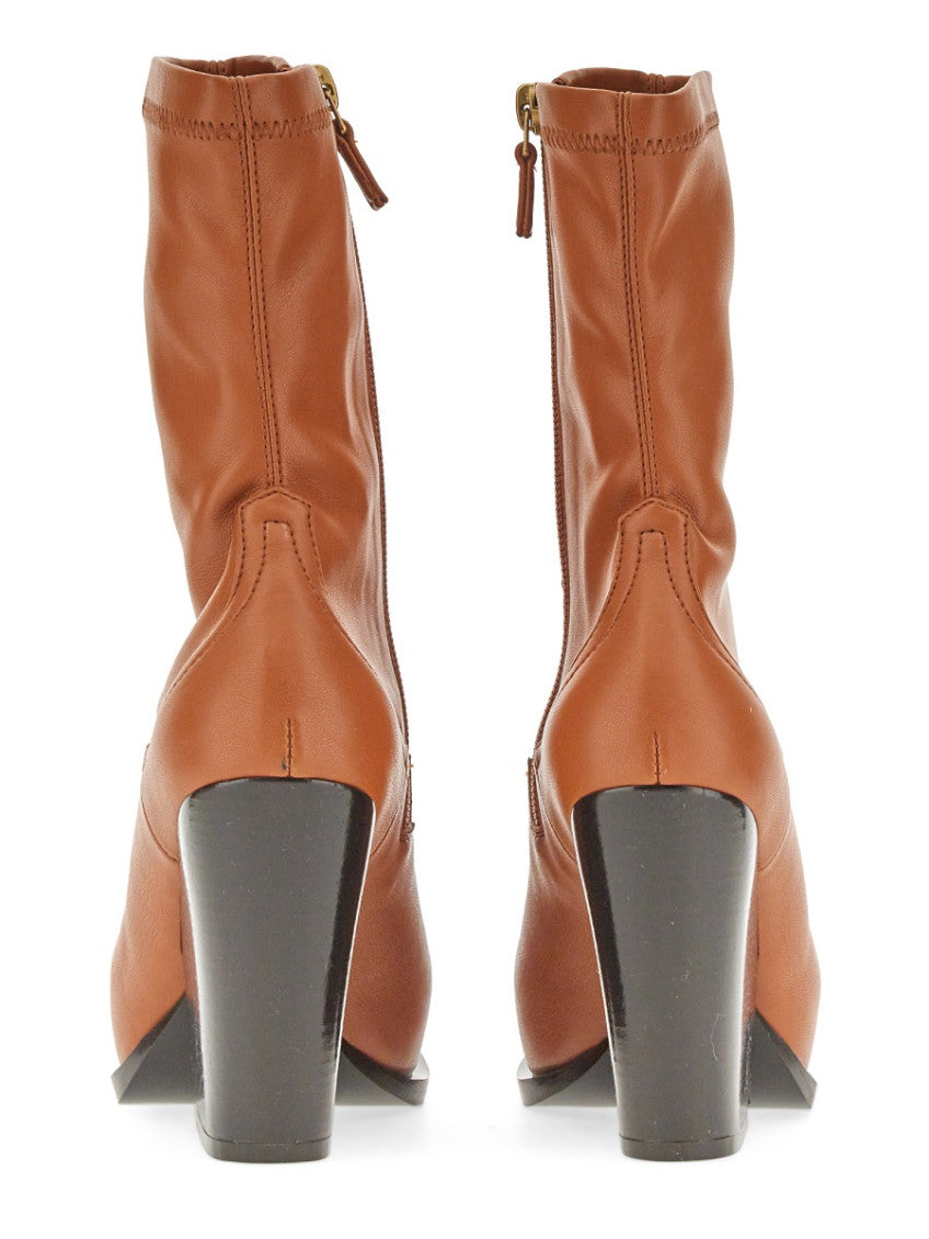 Brown Zip Boots 3