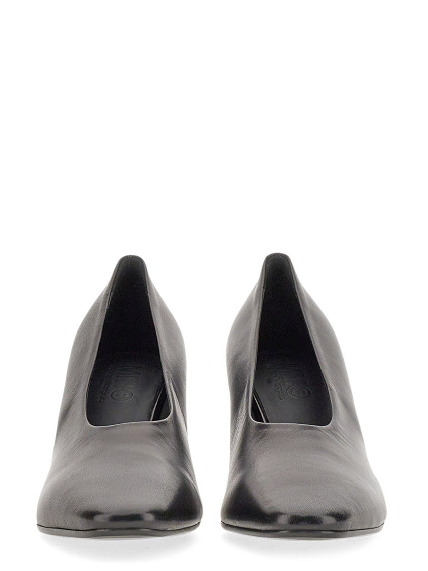 Black Slip On Pumps 2