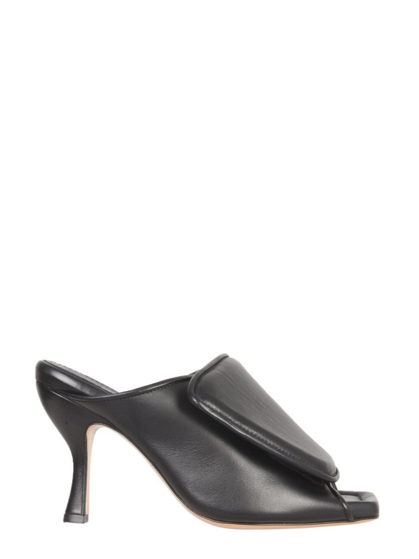 Black Slip On Heels 1