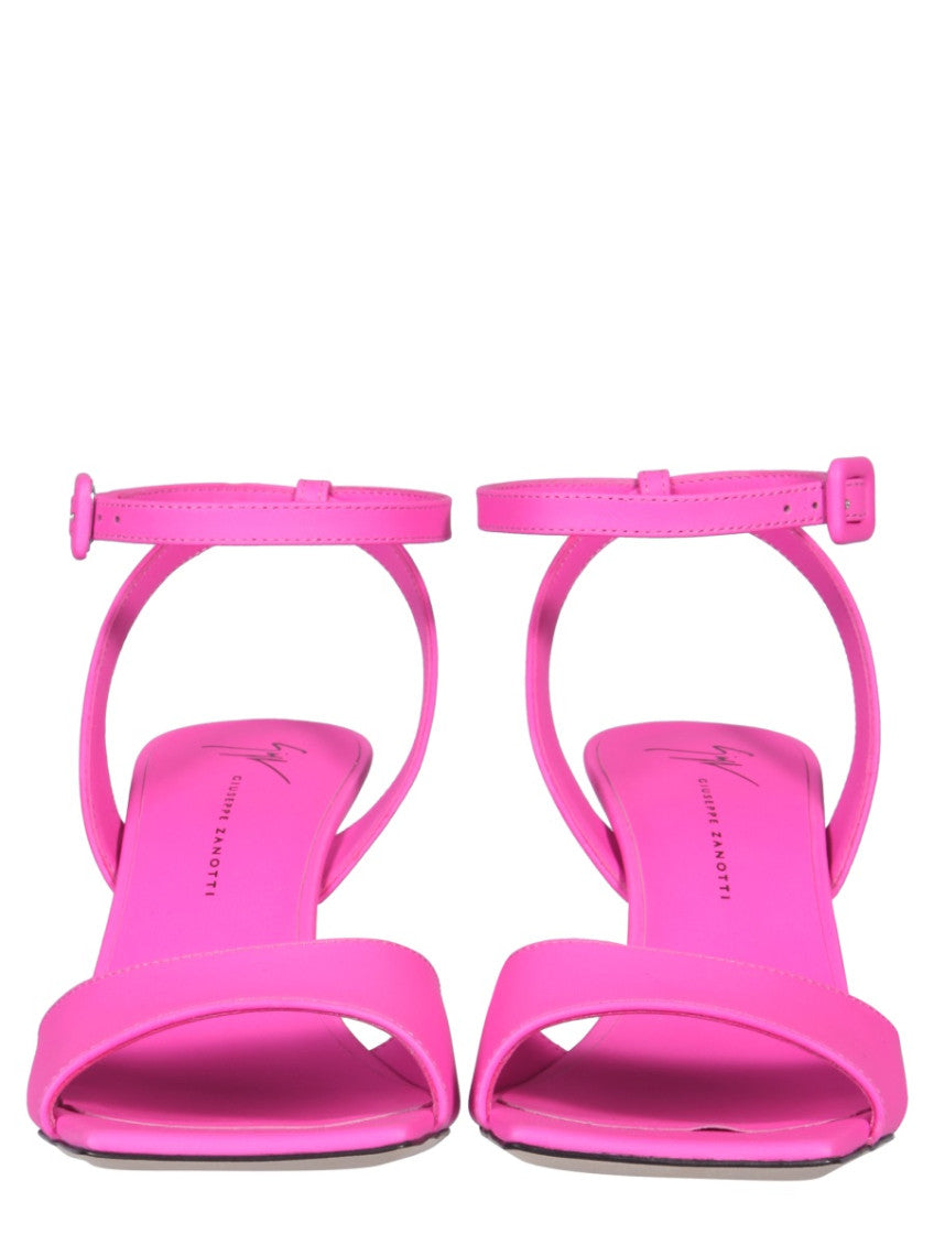 Fuchsia Ankle Strap Heels 2