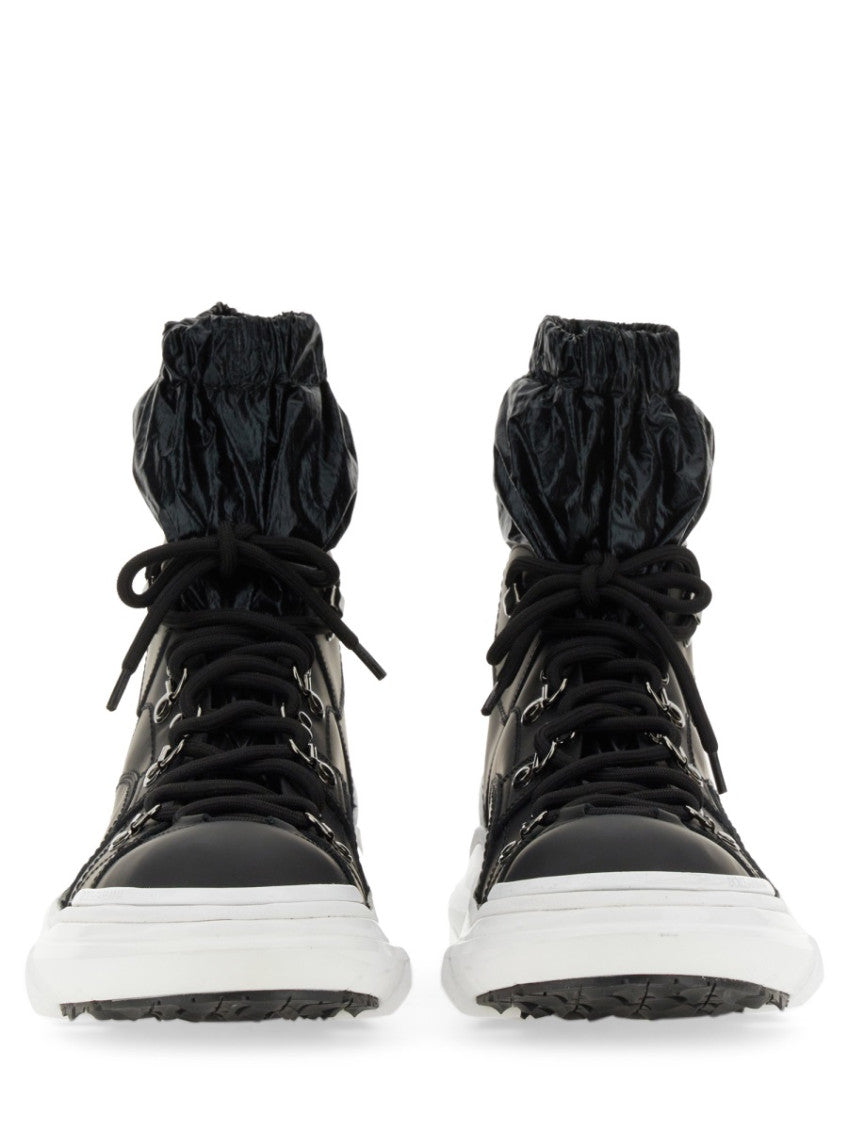 Black Lace Up Boots 2
