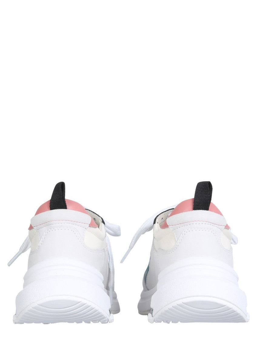 White Lace Up Sneakers 3