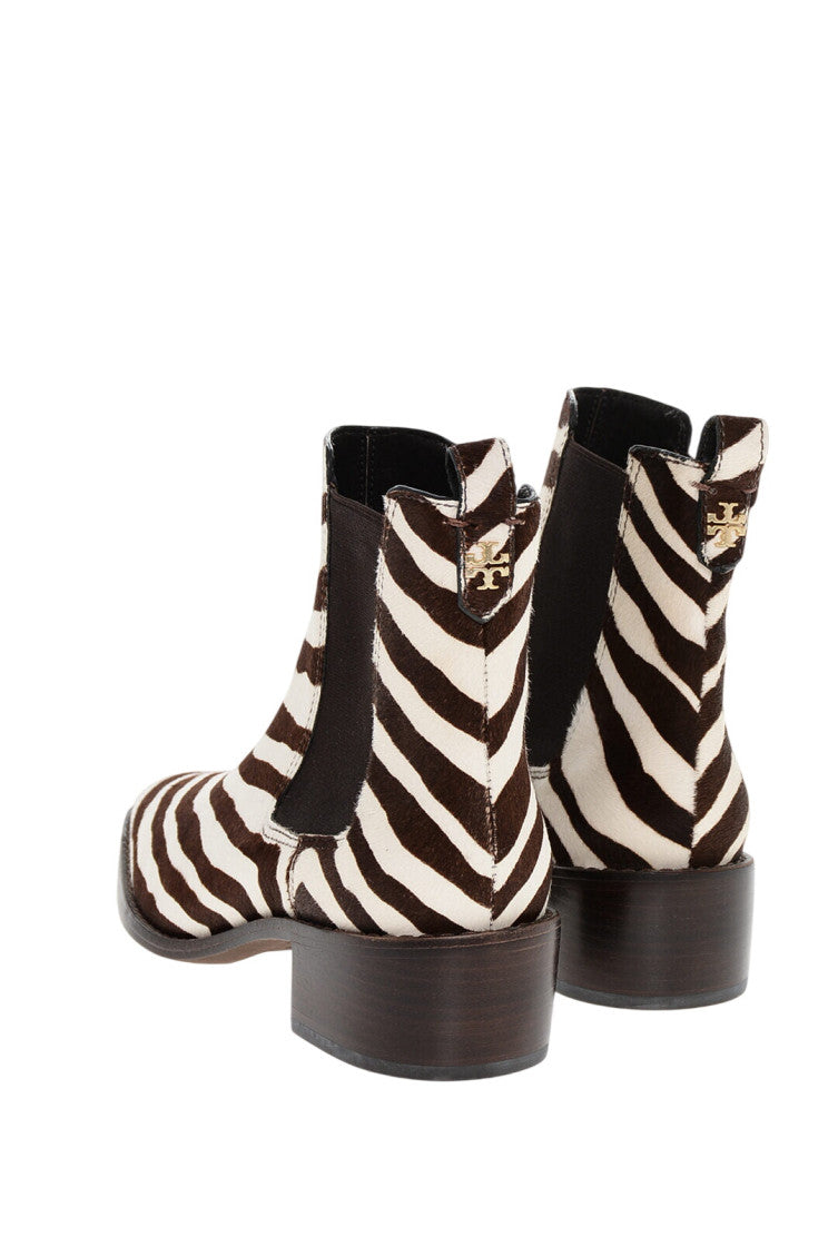 Brown Animal Print Boots 3