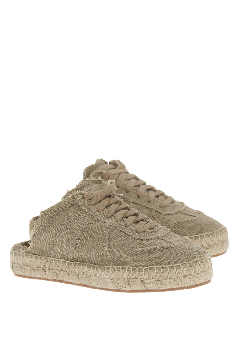 Beige Solid Espadrille Sneakers 2