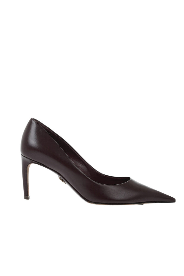 Maroon Slip On Pumps 1