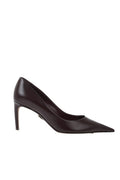 Maroon Slip On Pumps 1