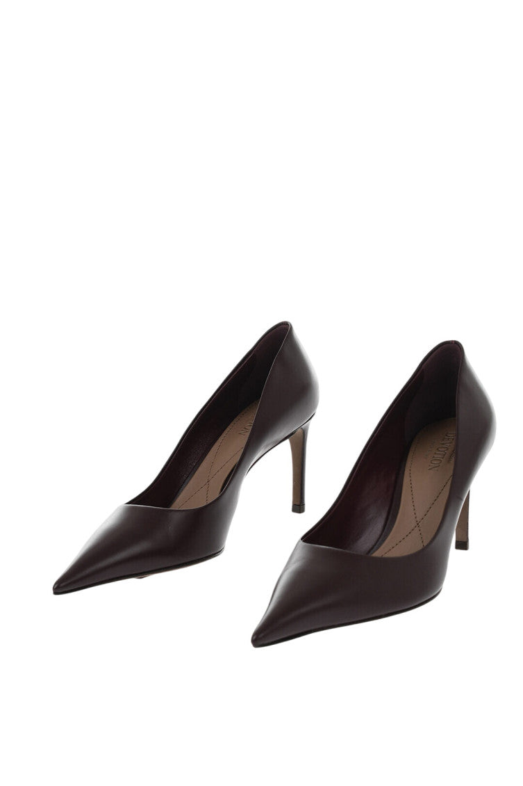 Maroon Slip On Pumps 2