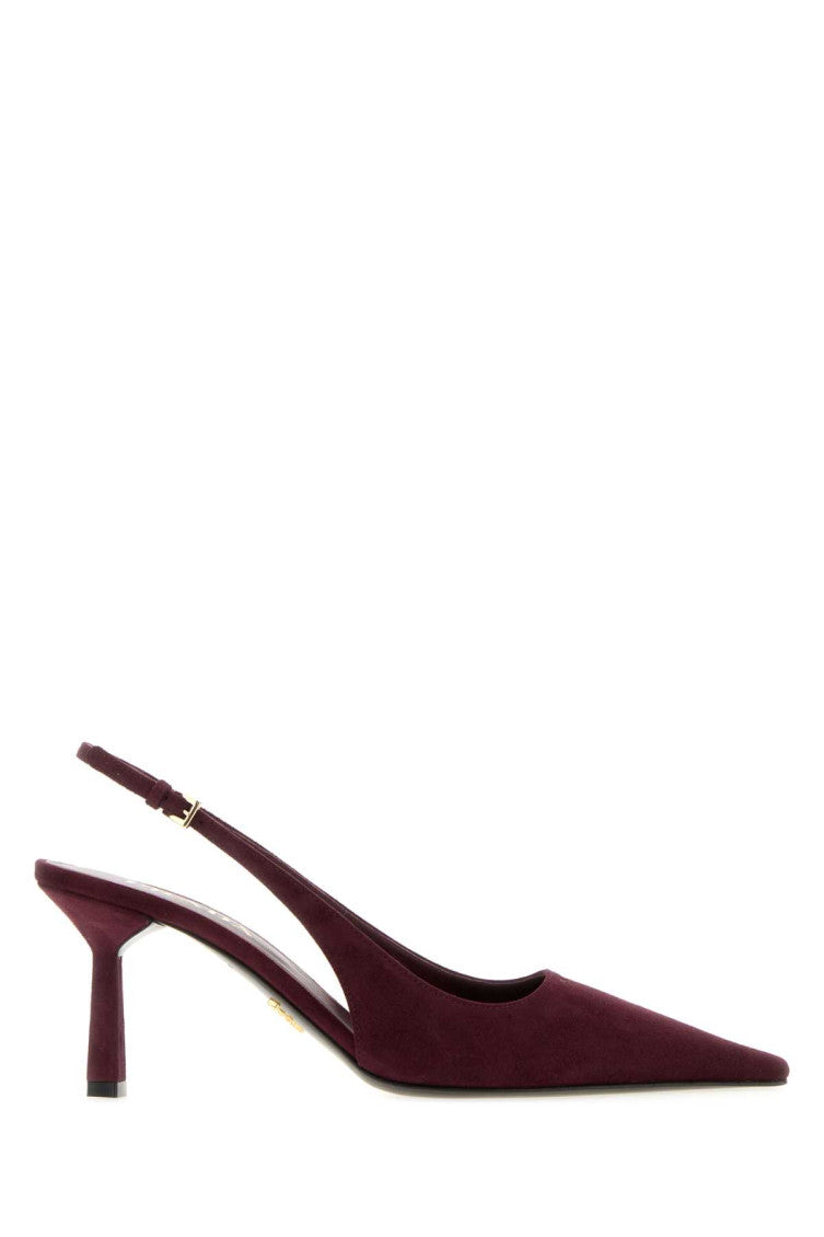 Maroon Slingback Pumps 1