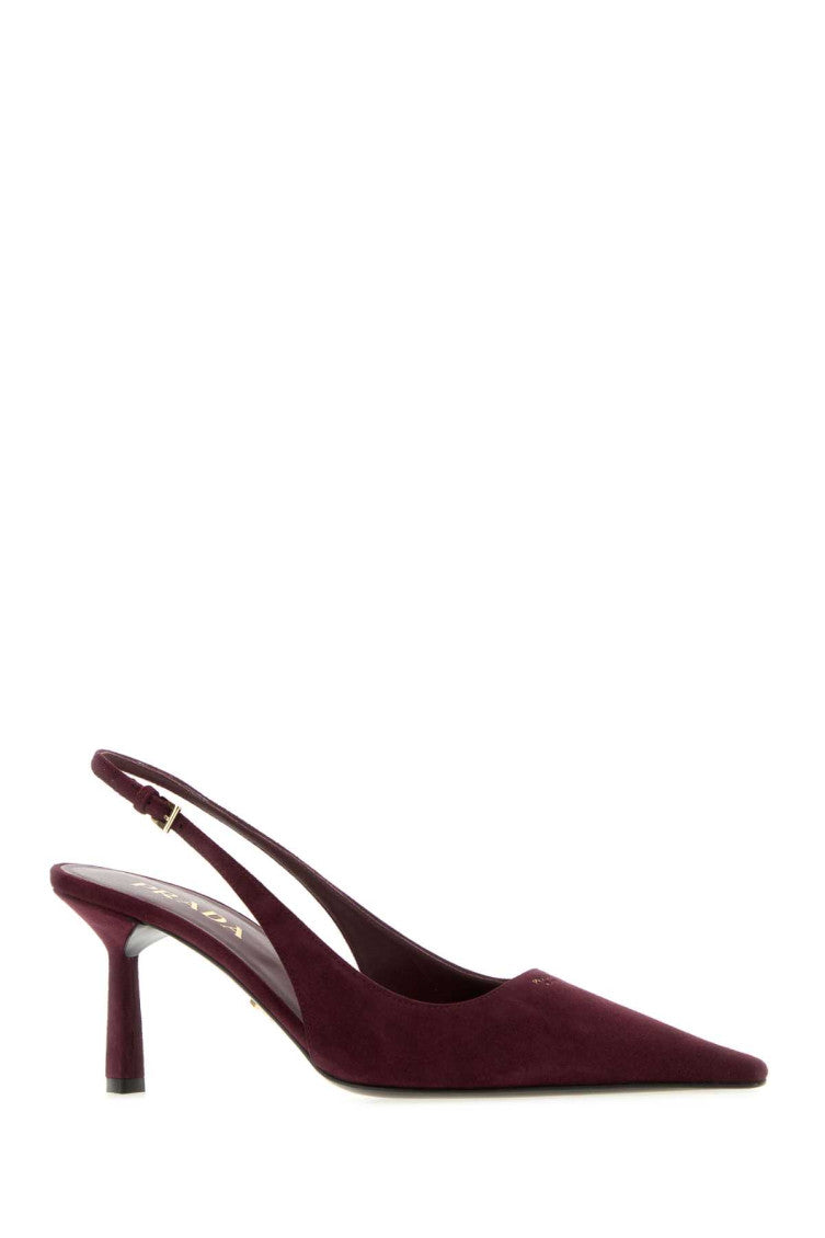 Maroon Slingback Pumps 2