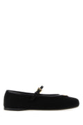 Black Logo Ballet Flats 1