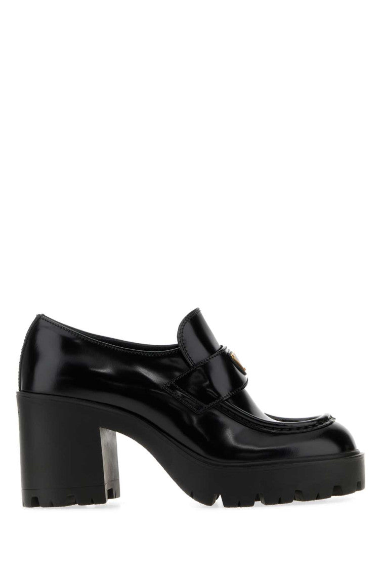 Black Logo Loafers 1