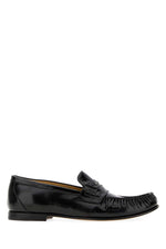 Black Logo Loafers 1