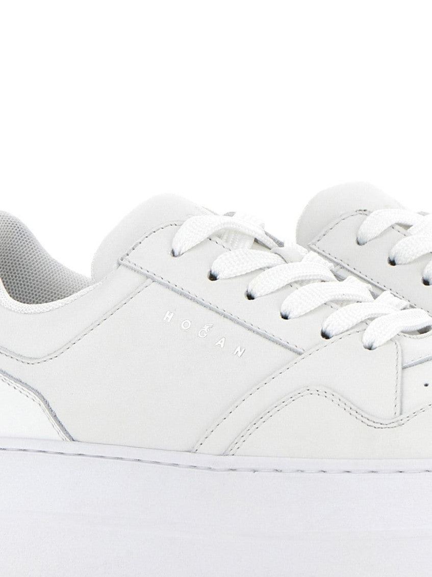 White H670 Lace Up Sneakers 2