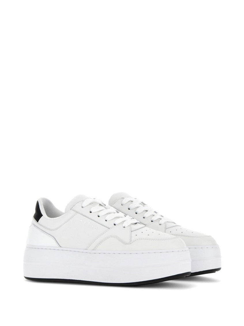 White H670 Lace Up Sneakers 3