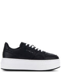 Black H670 Lace Up Sneakers 1