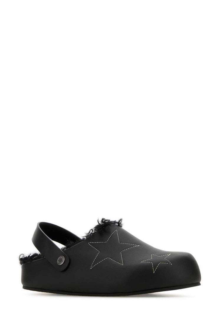 Black Elyse Slip On Sandals 2