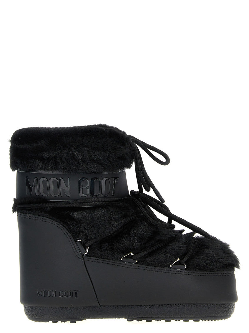 Black Lace Up Boots 1