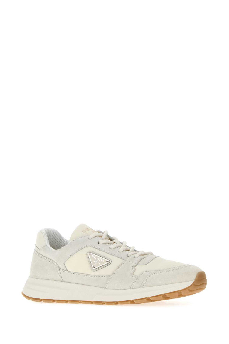 White Color Block Sneakers 2