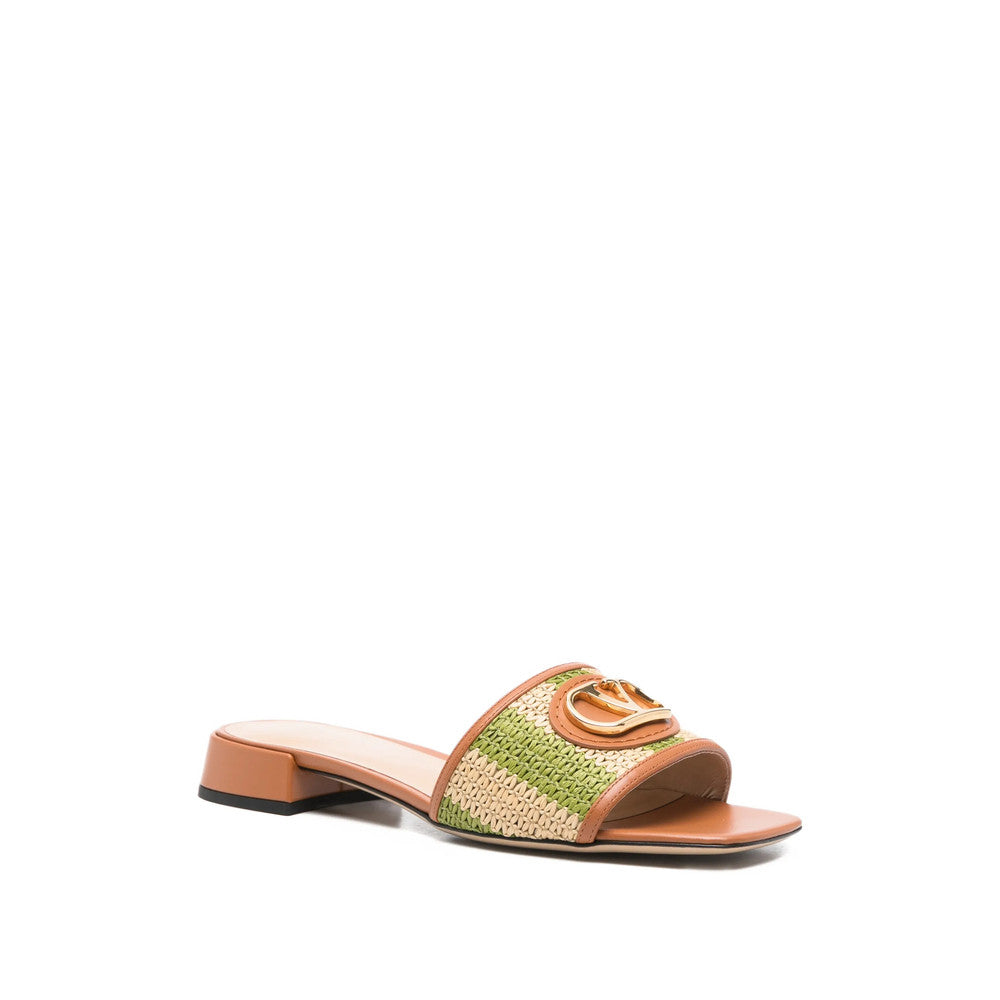 Beige Woven Plaque Sandal 3