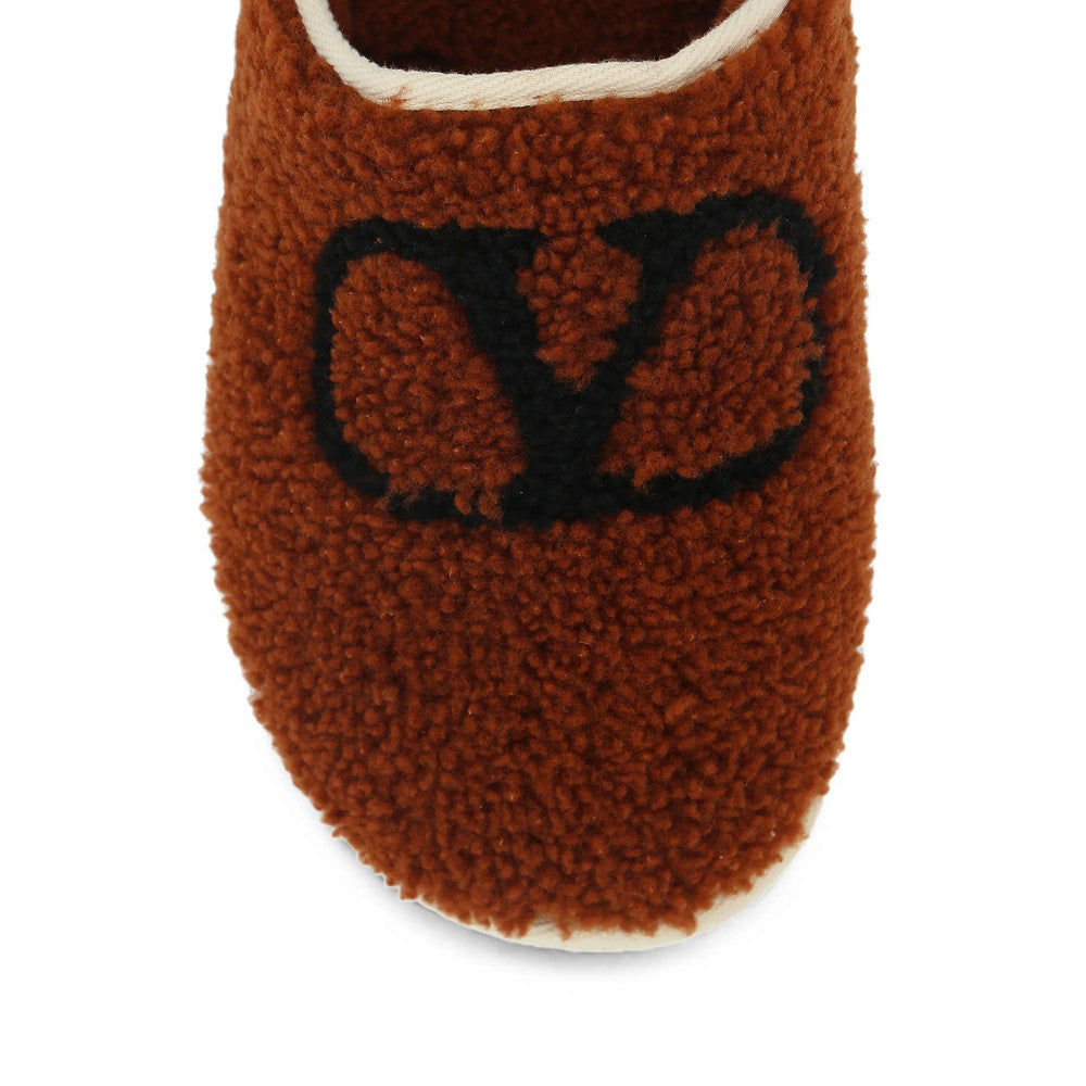 Brown Logo Slippers 3