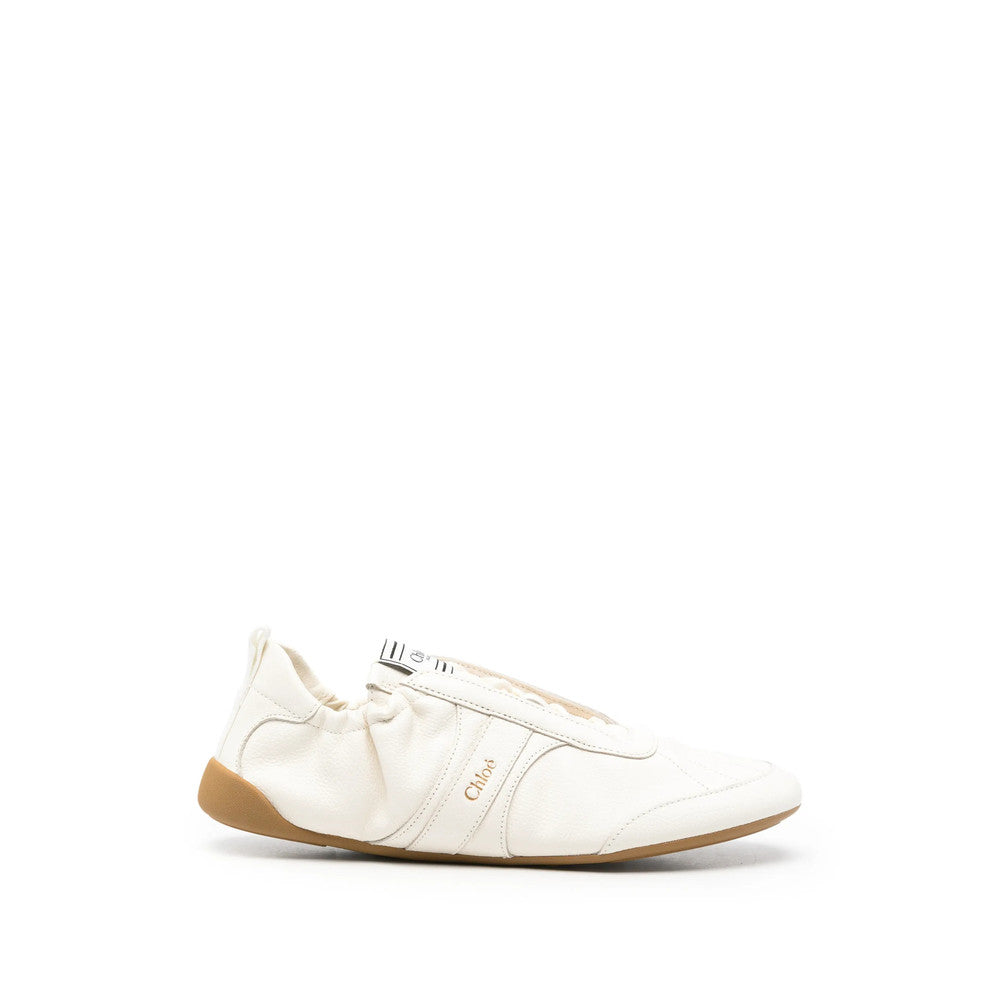 White Logo Kick Sneakers 1