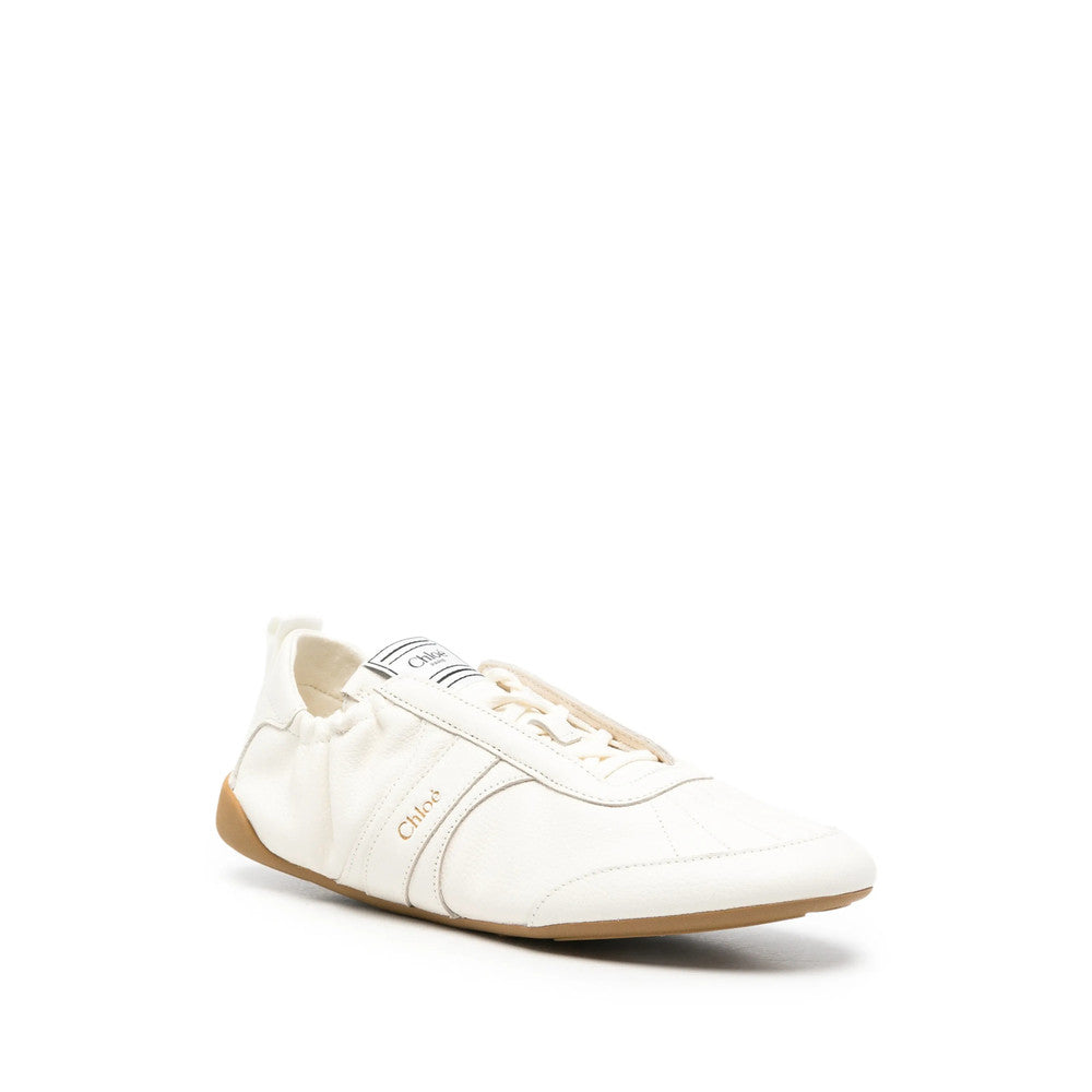 White Logo Kick Sneakers 2