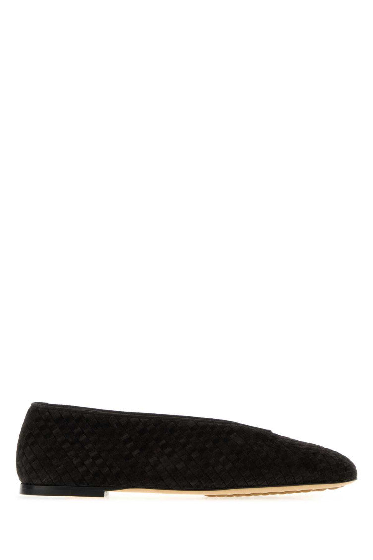 Black Woven Rosa Ballet Flats 1