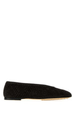 Black Woven Rosa Ballet Flats 1