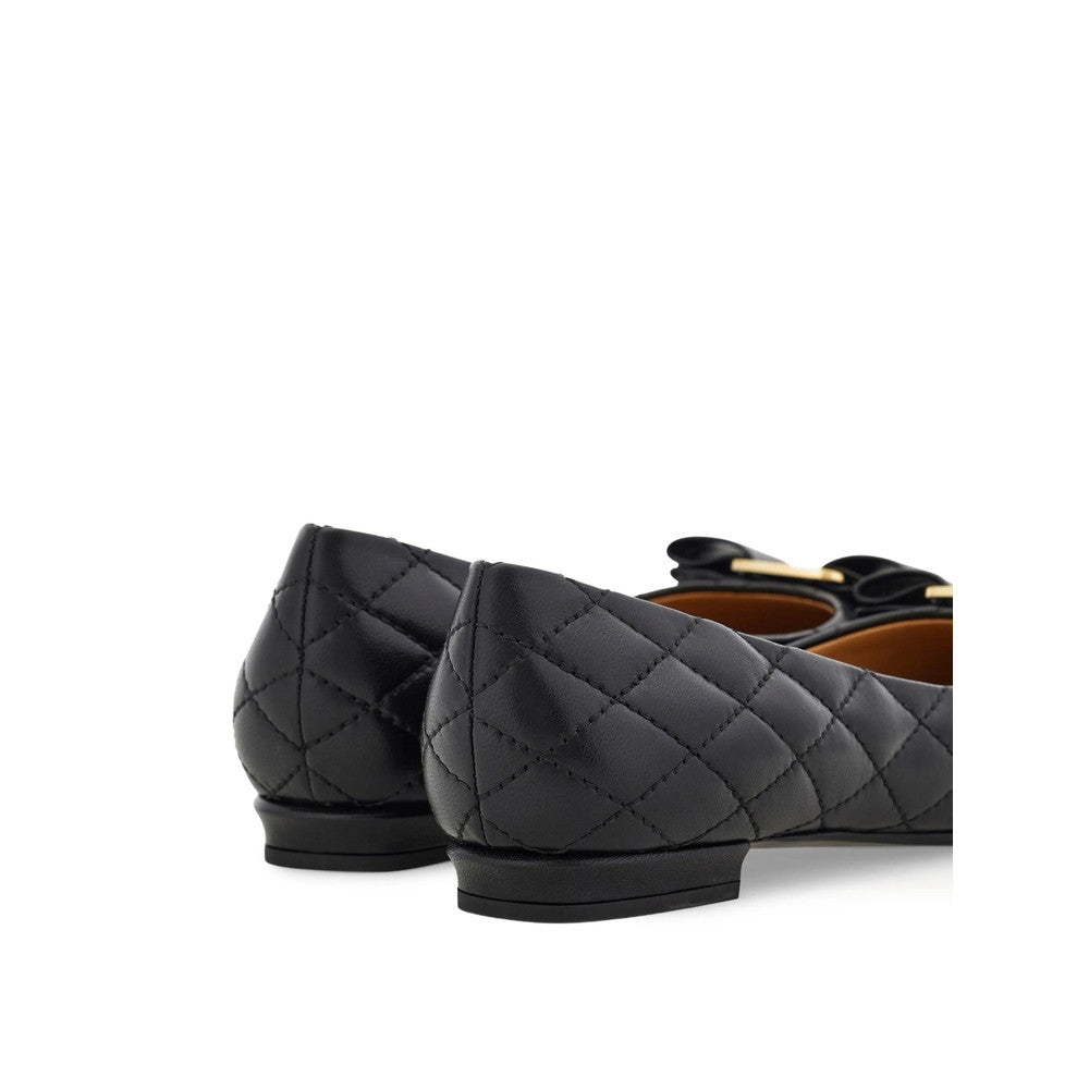 Black Quilted Varina Ballet Flats 4