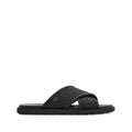 Black Woven Gancini Sandals 1