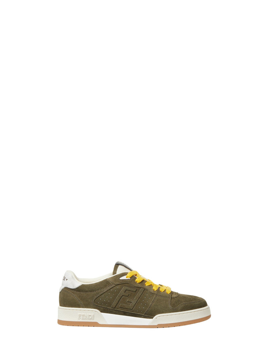 Green Logo Match Sneakers 1