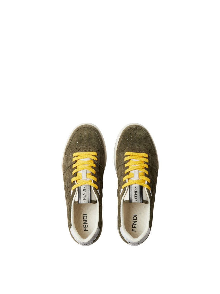 Green Logo Match Sneakers 4