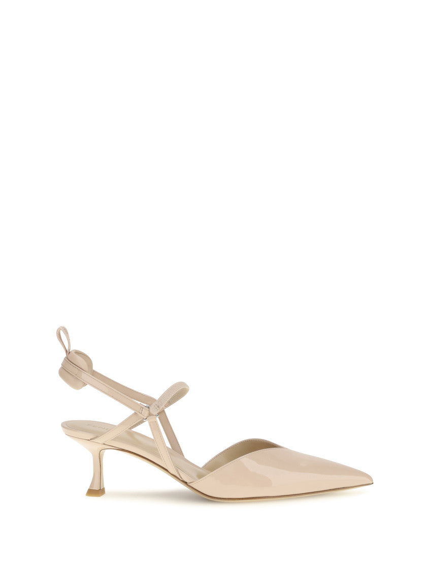 Beige Slingback Pumps 1