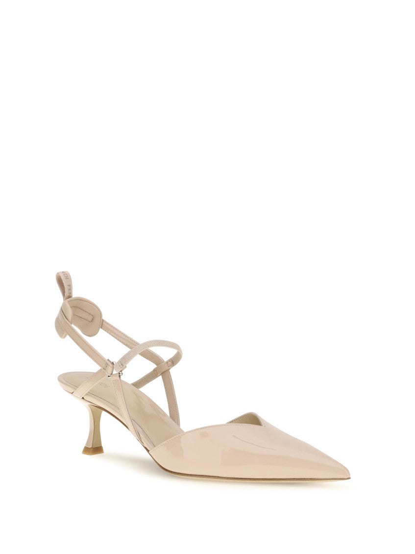 Beige Slingback Pumps 2